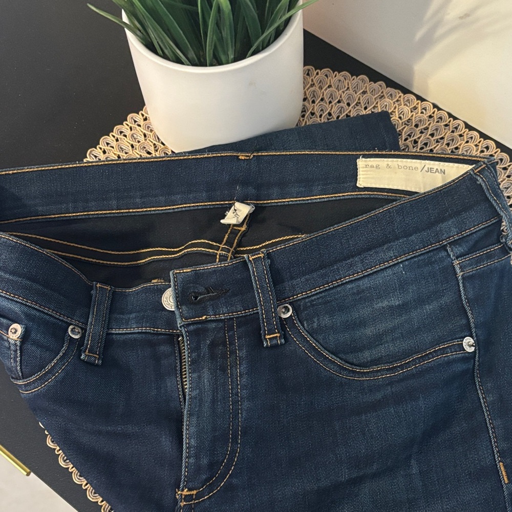 Rag & Bone Dark Blue Skinny Jeans